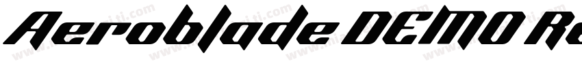 Aeroblade DEMO Regular字体转换